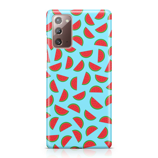 Watermelon Fruit Pattern Blue Galaxy Note 20 Case