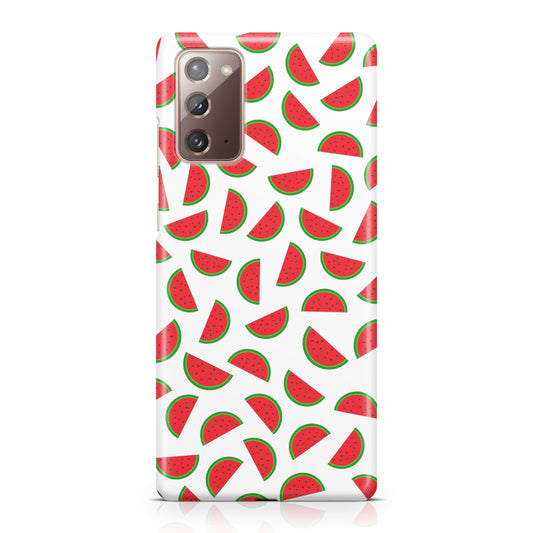 Watermelon Fruit Pattern White Galaxy Note 20 Case