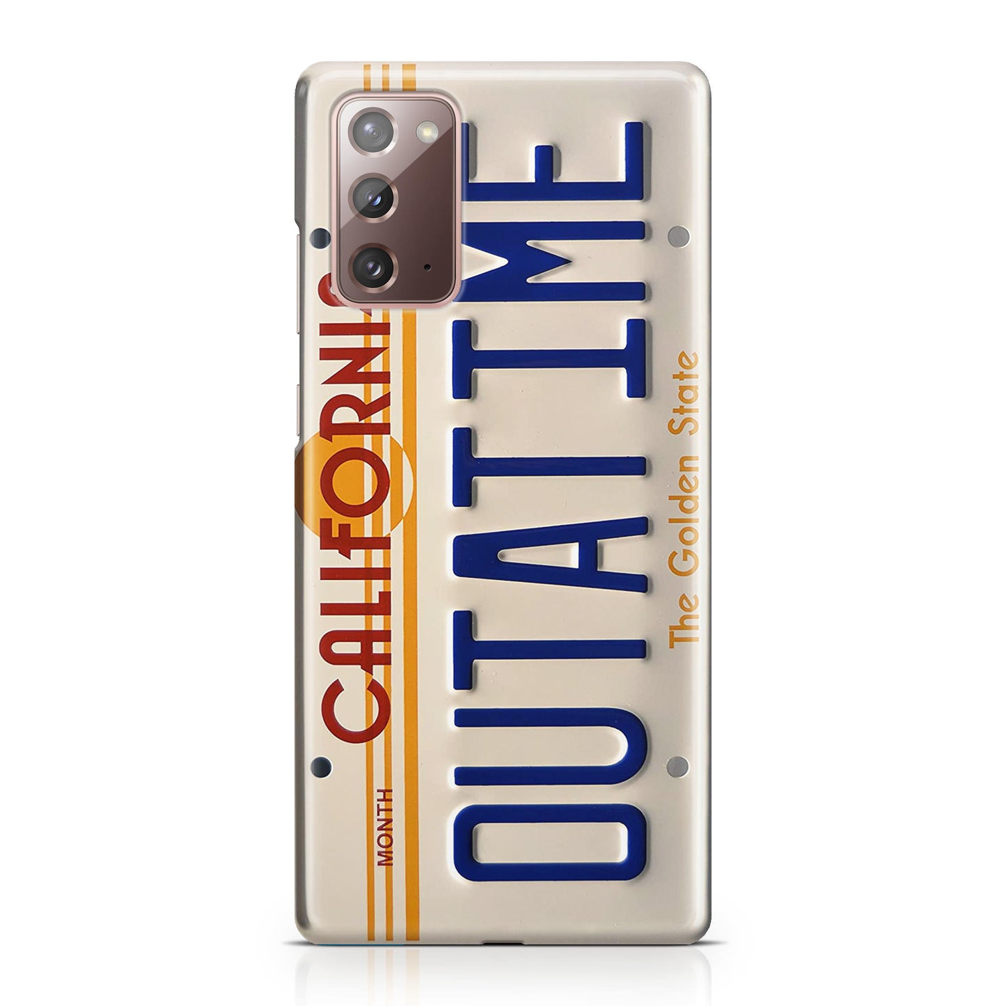 Back to the Future License Plate Outatime Galaxy Note 20 Case