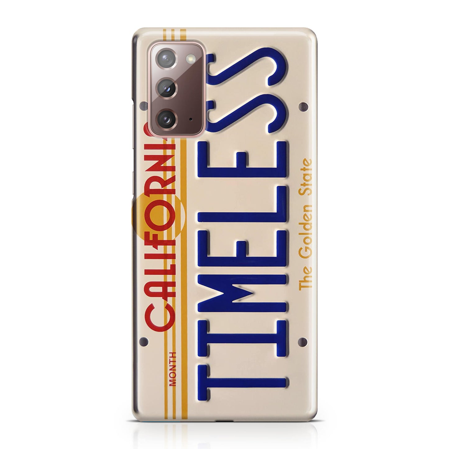 Back to the Future License Plate Timeless Galaxy Note 20 Case