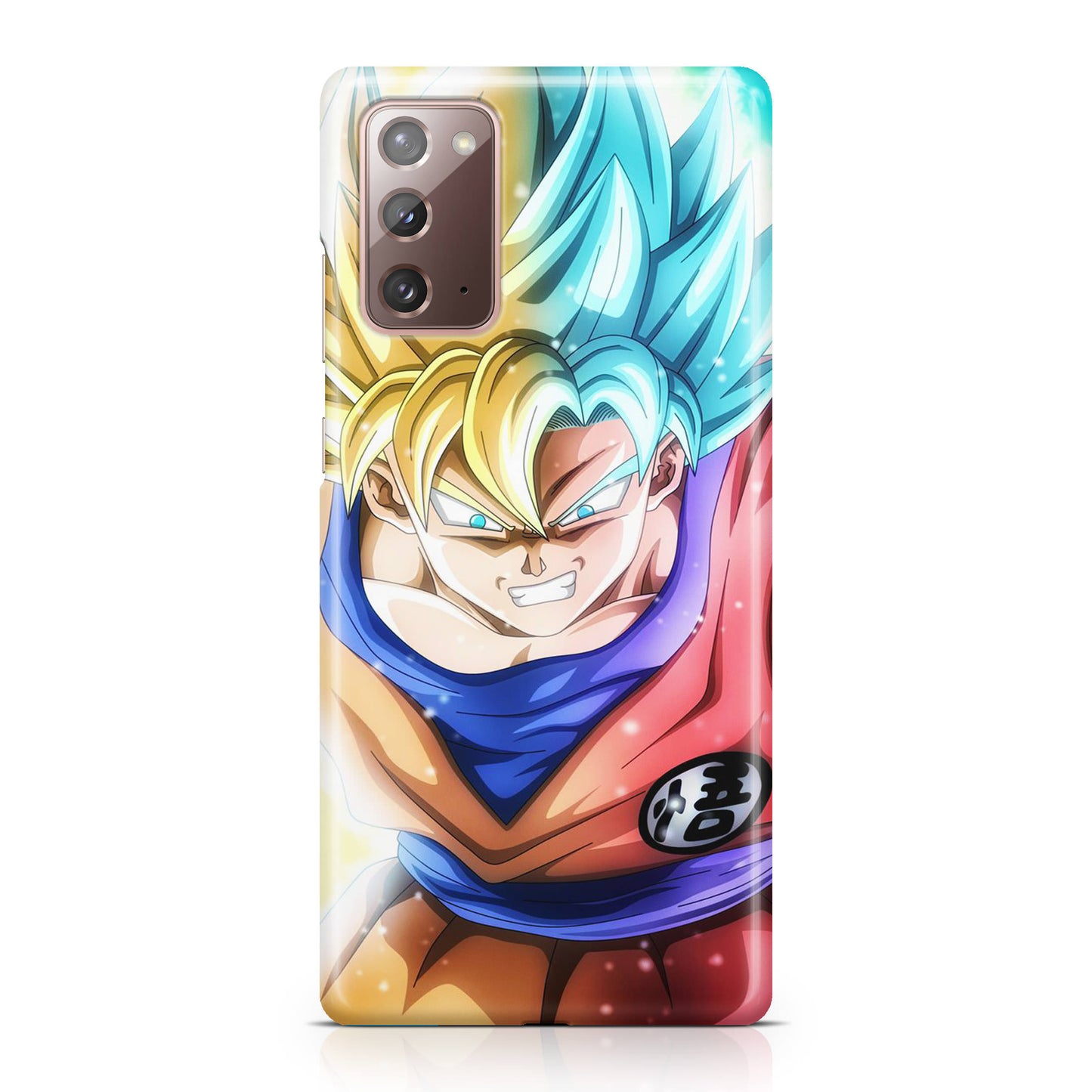 Goku SSJ 1 to SSJ Blue Galaxy Note 20 Case