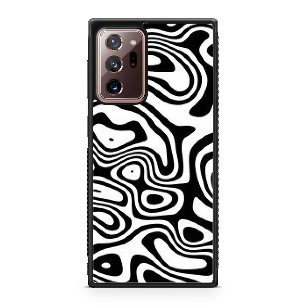 Abstract Black and White Background Galaxy Note 20 Ultra Case