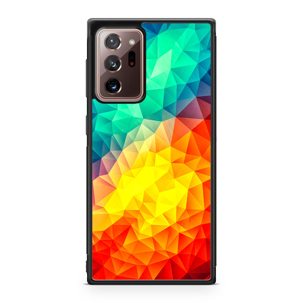 Abstract Multicolor Cubism Painting Galaxy Note 20 Ultra Case