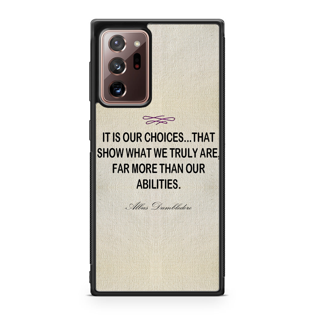 Albus Dumbledore Quote Galaxy Note 20 Ultra Case