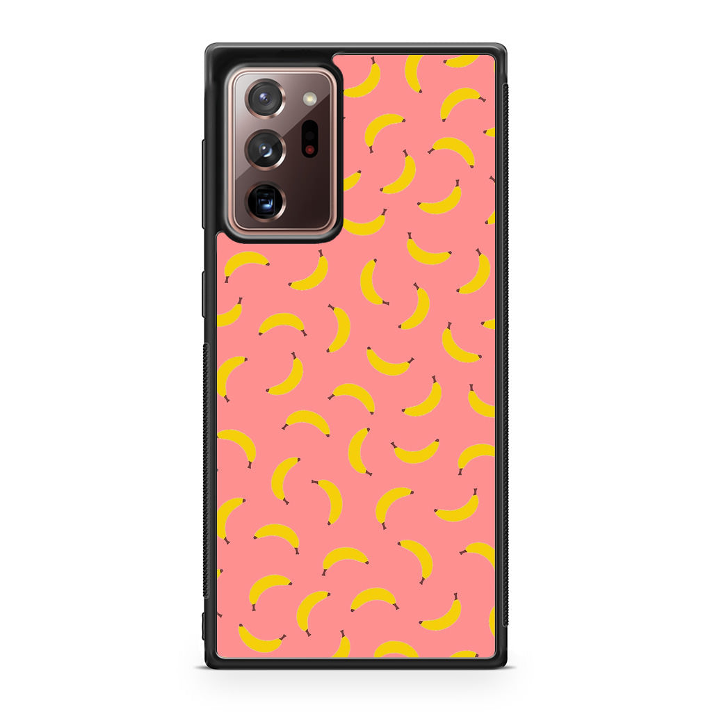 Bananas Fruit Pattern Pink Galaxy Note 20 Ultra Case