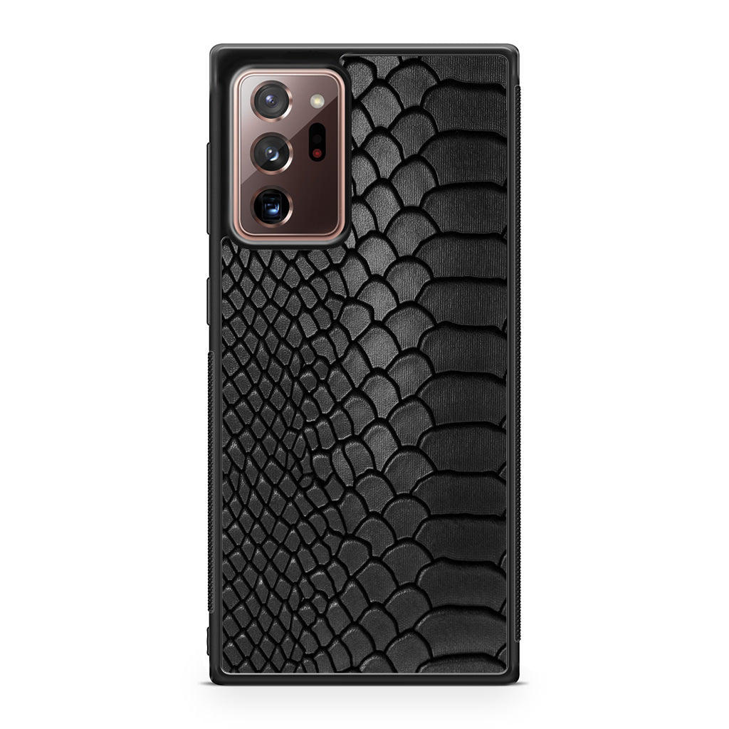Black Snake Skin Texture Galaxy Note 20 Ultra Case