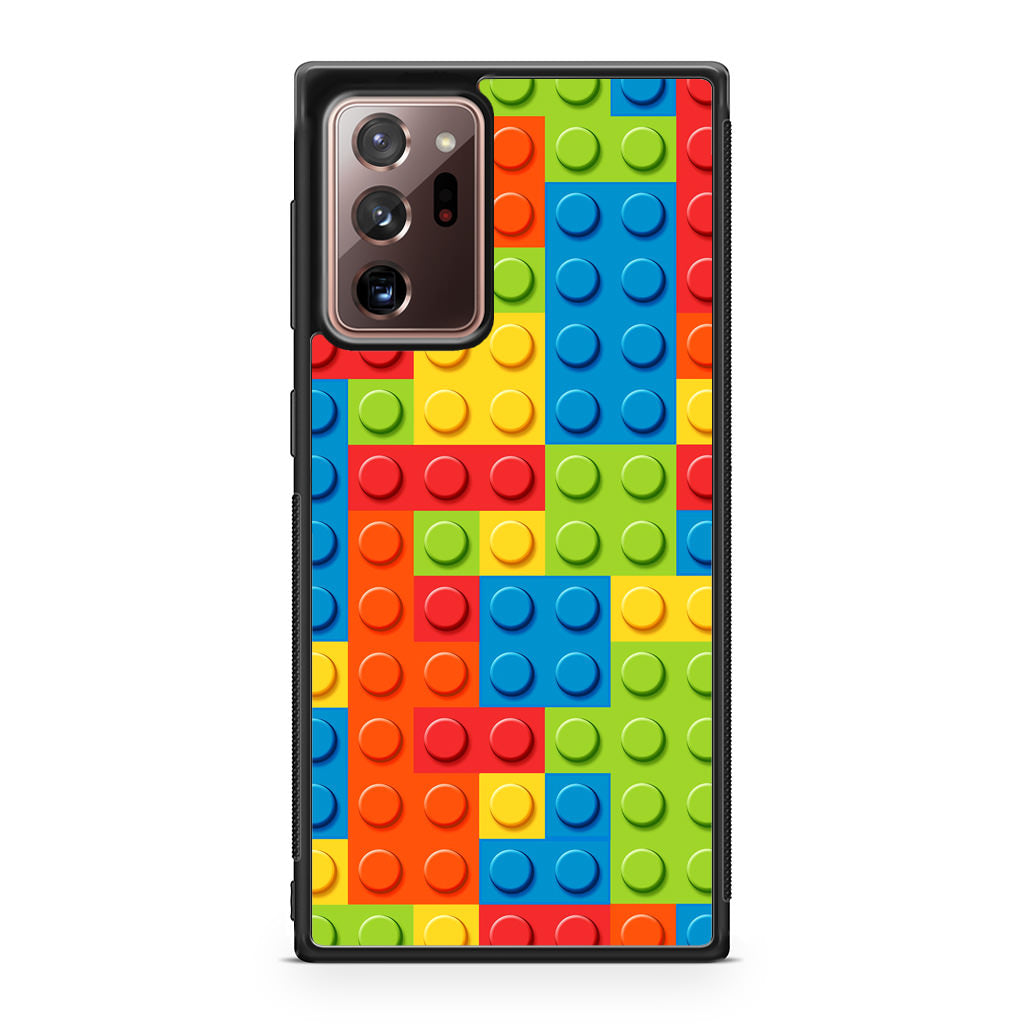 Blocks Rainbow Pattern Galaxy Note 20 Ultra Case