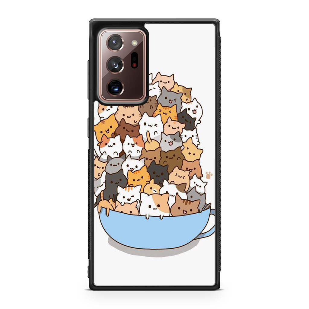 Cats on A Bowl Galaxy Note 20 Ultra Case