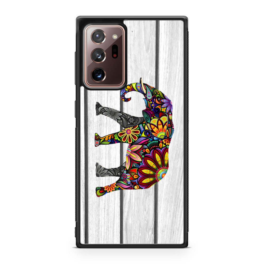 Colorful Elephant Flower Galaxy Note 20 Ultra Case