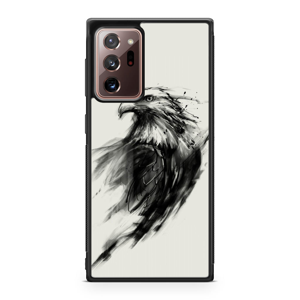 Eagle Art Black Ink Galaxy Note 20 Ultra Case