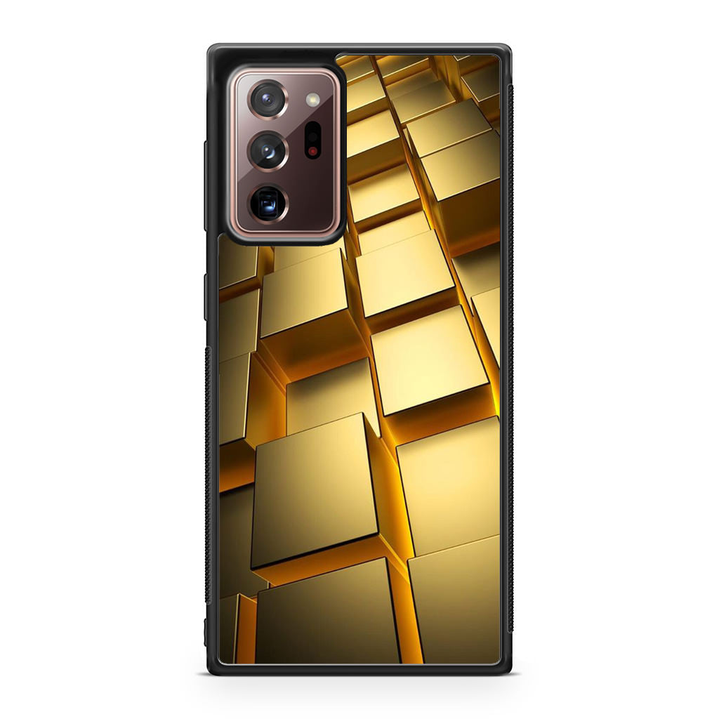 Golden Cubes Galaxy Note 20 Ultra Case