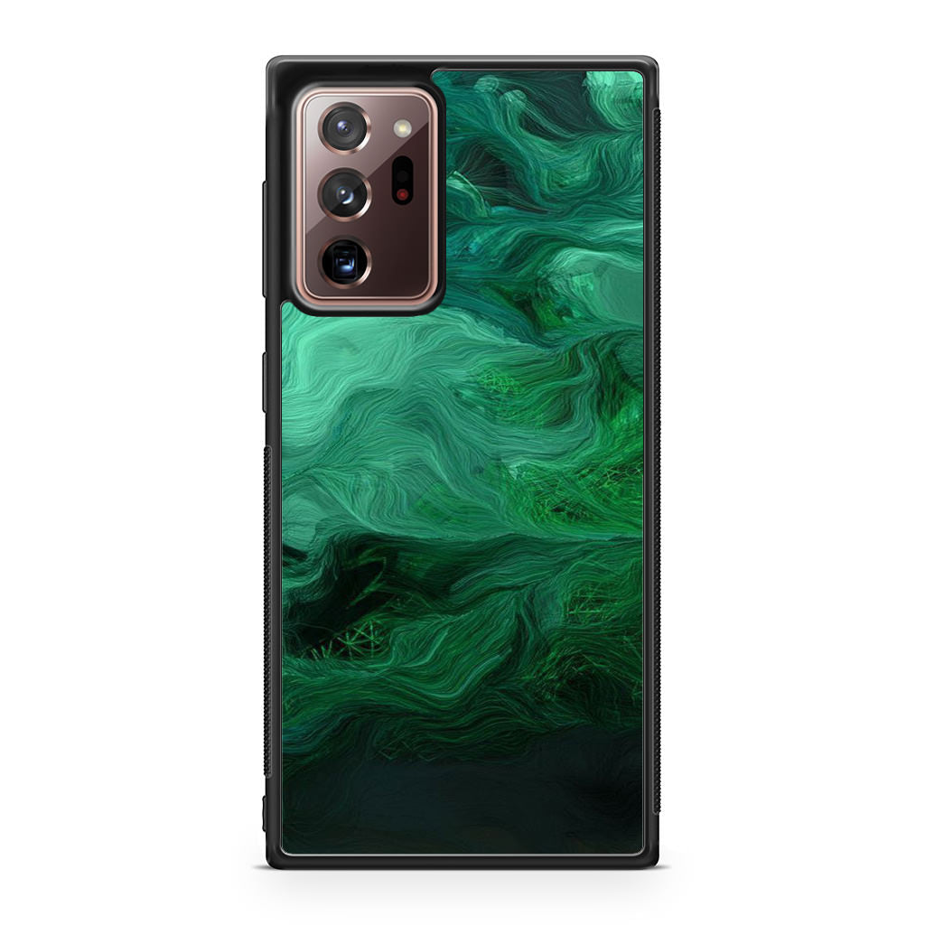 Green Abstract Art Galaxy Note 20 Ultra Case