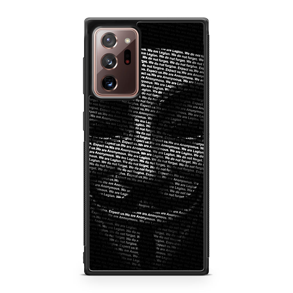 Guy Fawkes Mask Anonymous Galaxy Note 20 Ultra Case