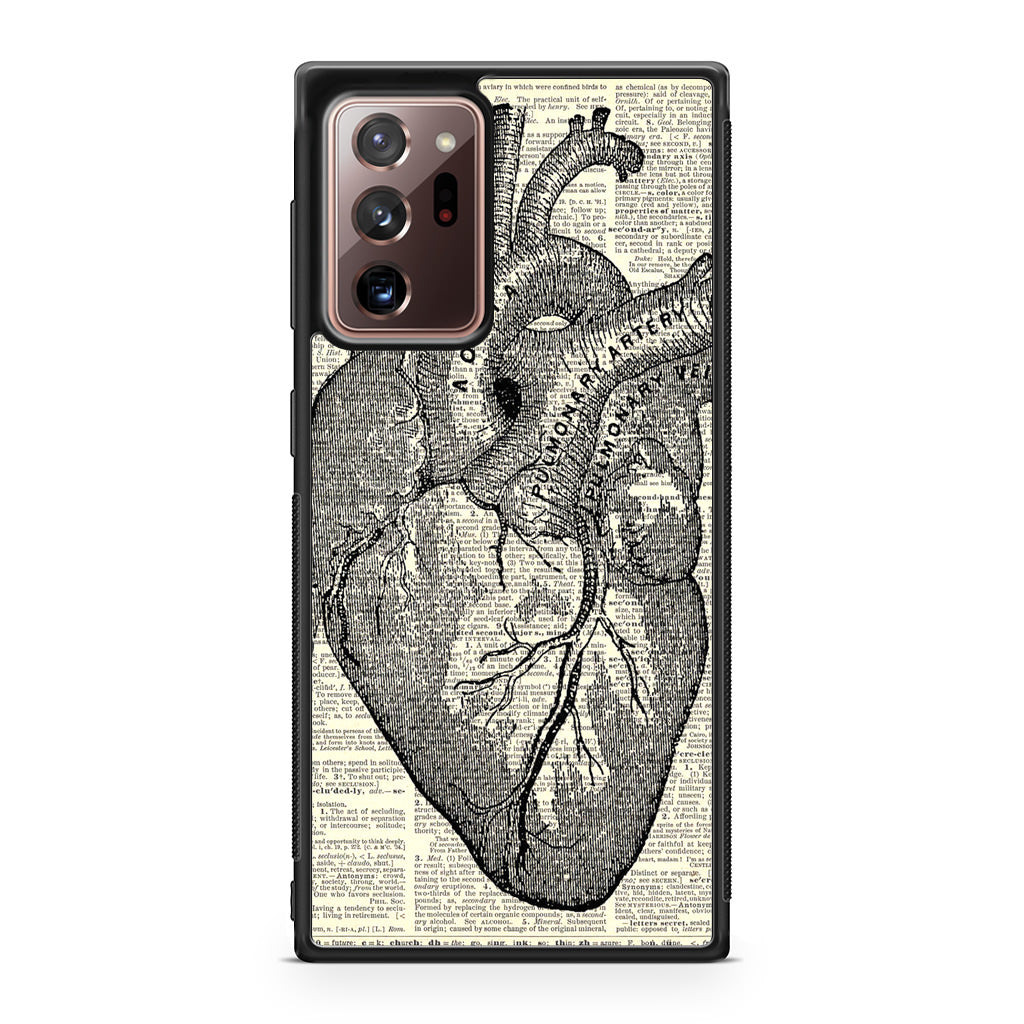 Heart Book Art Galaxy Note 20 Ultra Case