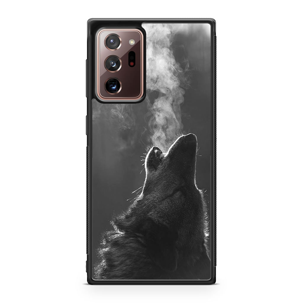Howling Wolves Black and White Galaxy Note 20 Ultra Case