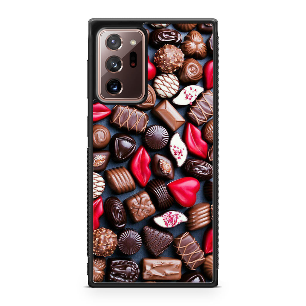 I Love Choco Pattern Galaxy Note 20 Ultra Case