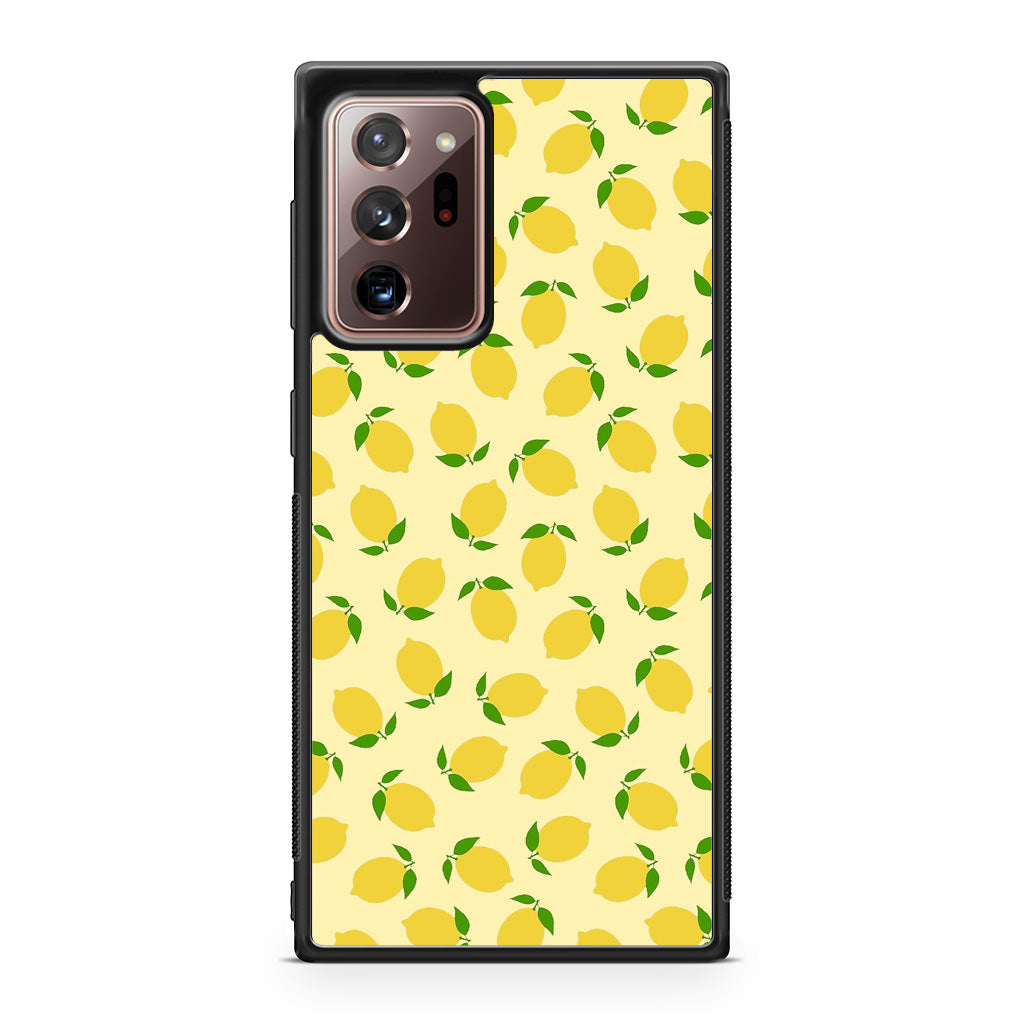 Lemons Fruit Pattern Galaxy Note 20 Ultra Case