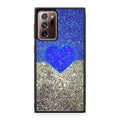 Love Glitter Blue and Grey Galaxy Note 20 Ultra Case