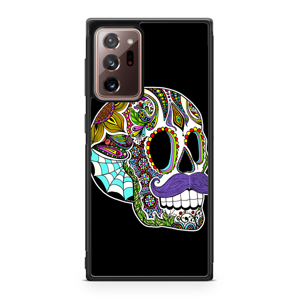 Mustache Sugar Skull Galaxy Note 20 Ultra Case