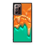 Orange Paint Dripping Galaxy Note 20 Ultra Case