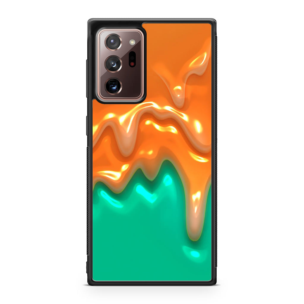 Orange Paint Dripping Galaxy Note 20 Ultra Case