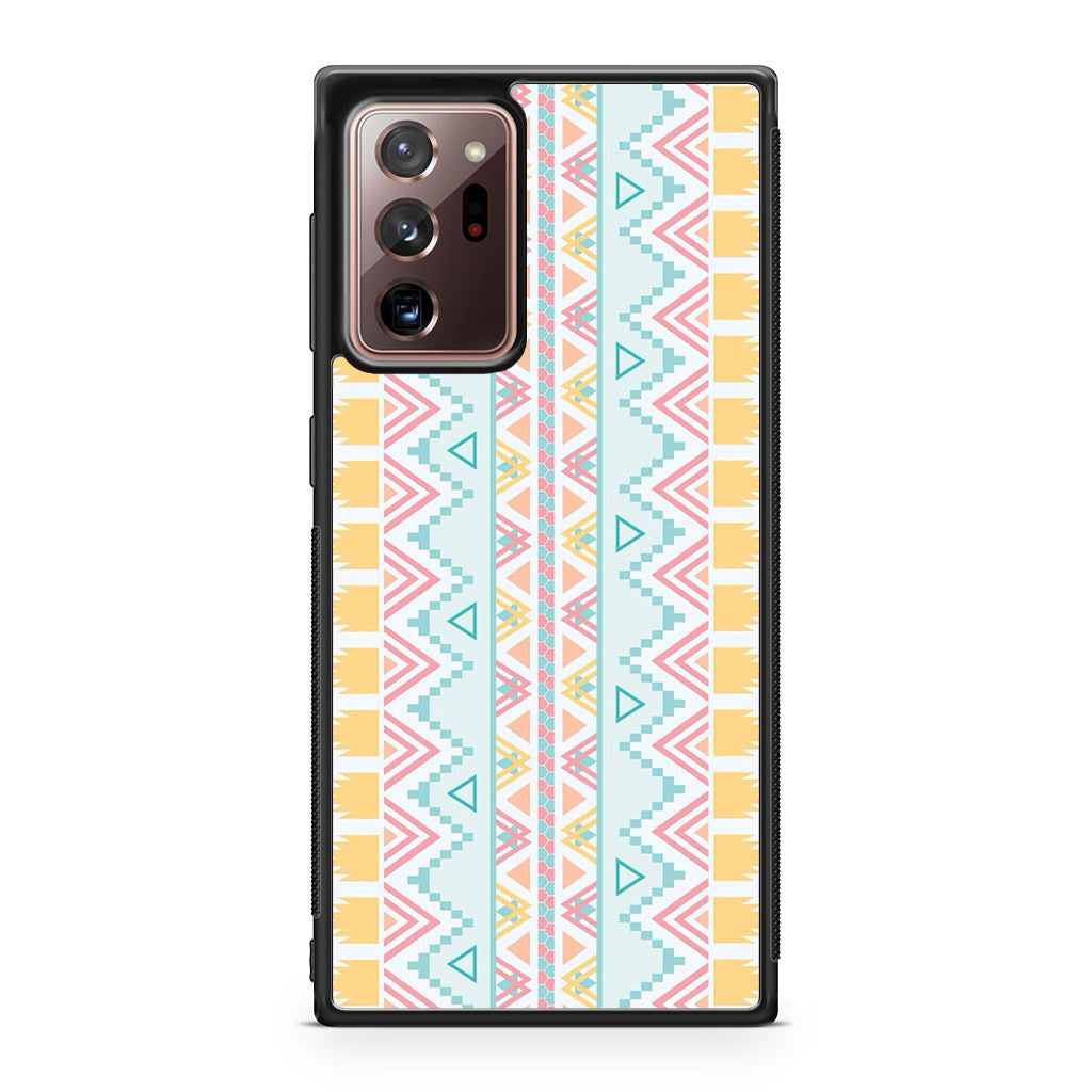 Peach Aztec Pattern Galaxy Note 20 Ultra Case