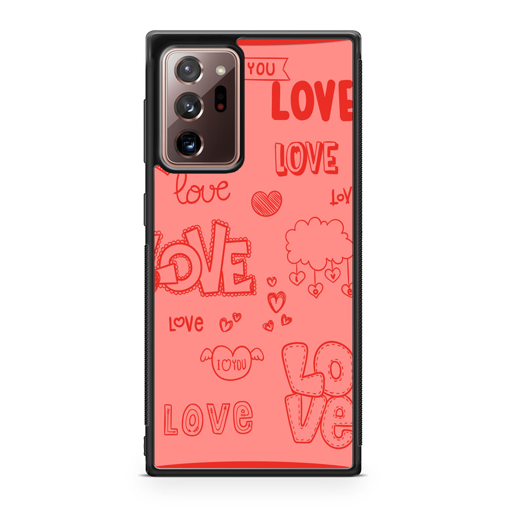 Pink Lover Galaxy Note 20 Ultra Case