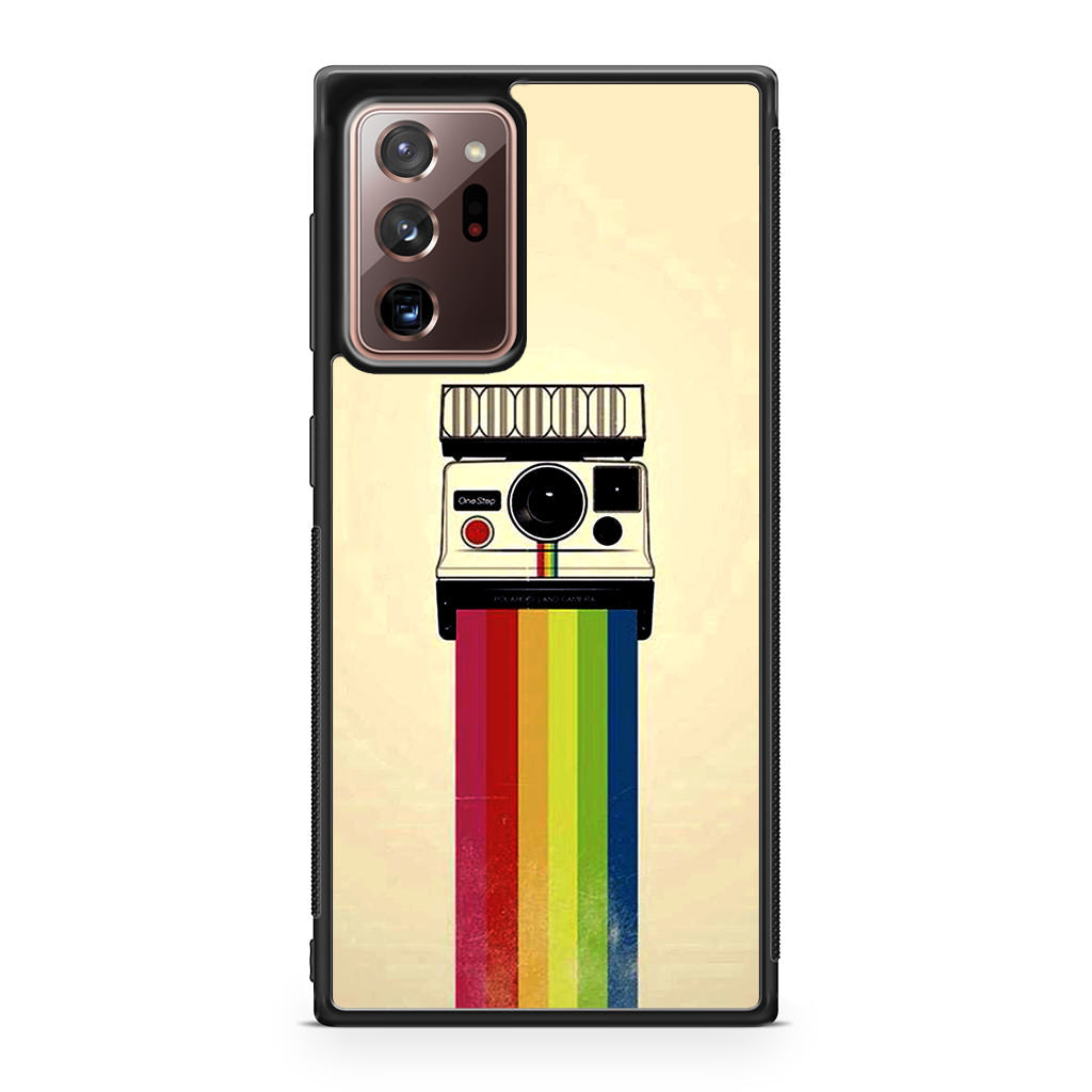 Polaroid Camera Colorful Rainbow Galaxy Note 20 Ultra Case