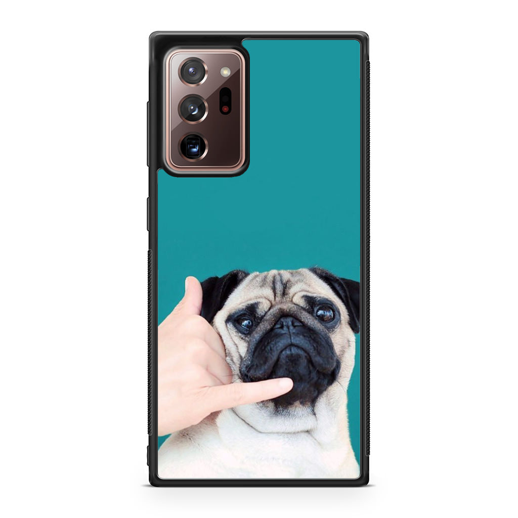 Pug is on the Phone Galaxy Note 20 Ultra Case