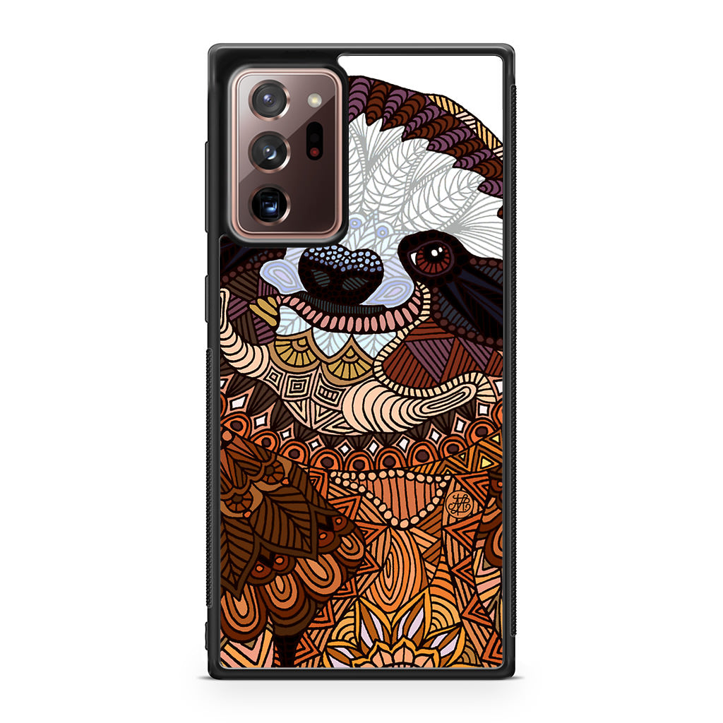 Sloth Ethnic Pattern Galaxy Note 20 Ultra Case