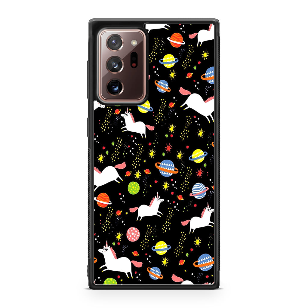 Space Unicorn Pattern Galaxy Note 20 Ultra Case