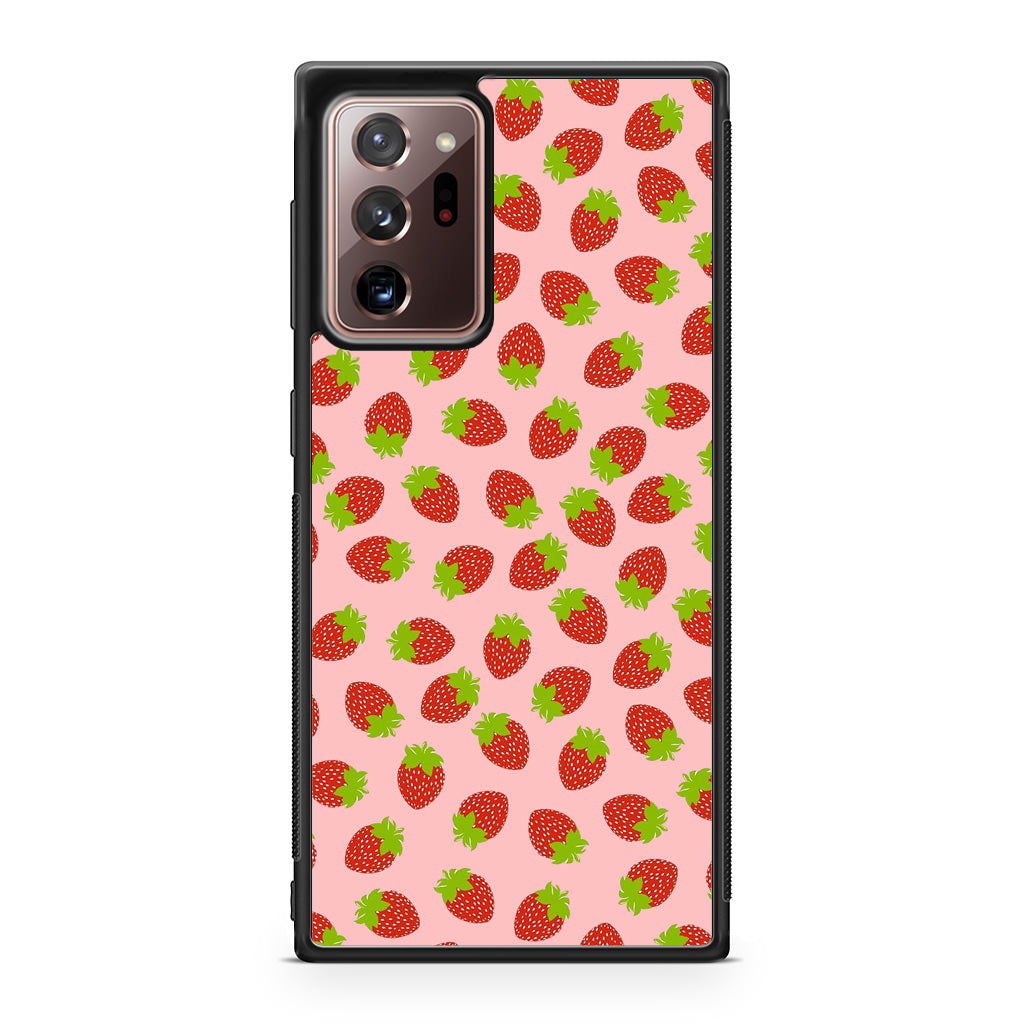 Strawberries Pattern Galaxy Note 20 Ultra Case