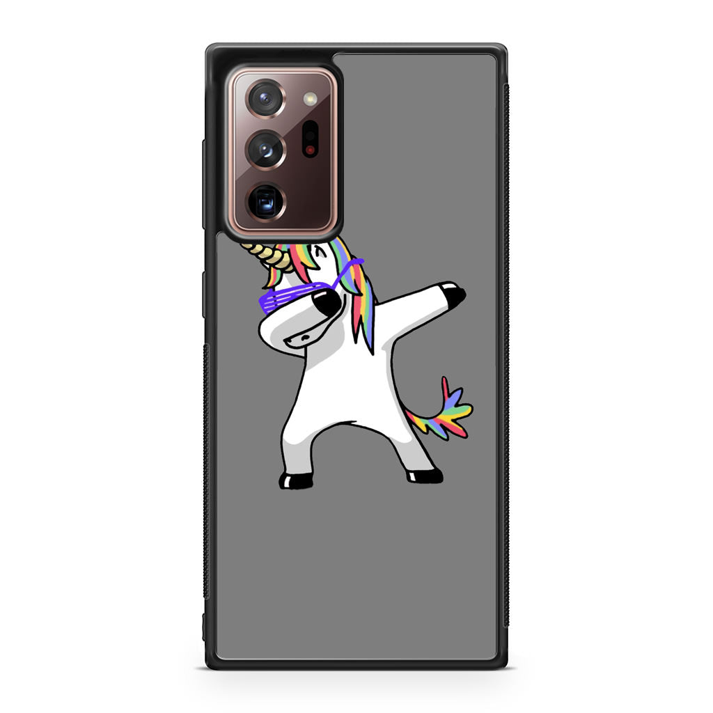 Unicorn Dabbing Grey Galaxy Note 20 Ultra Case