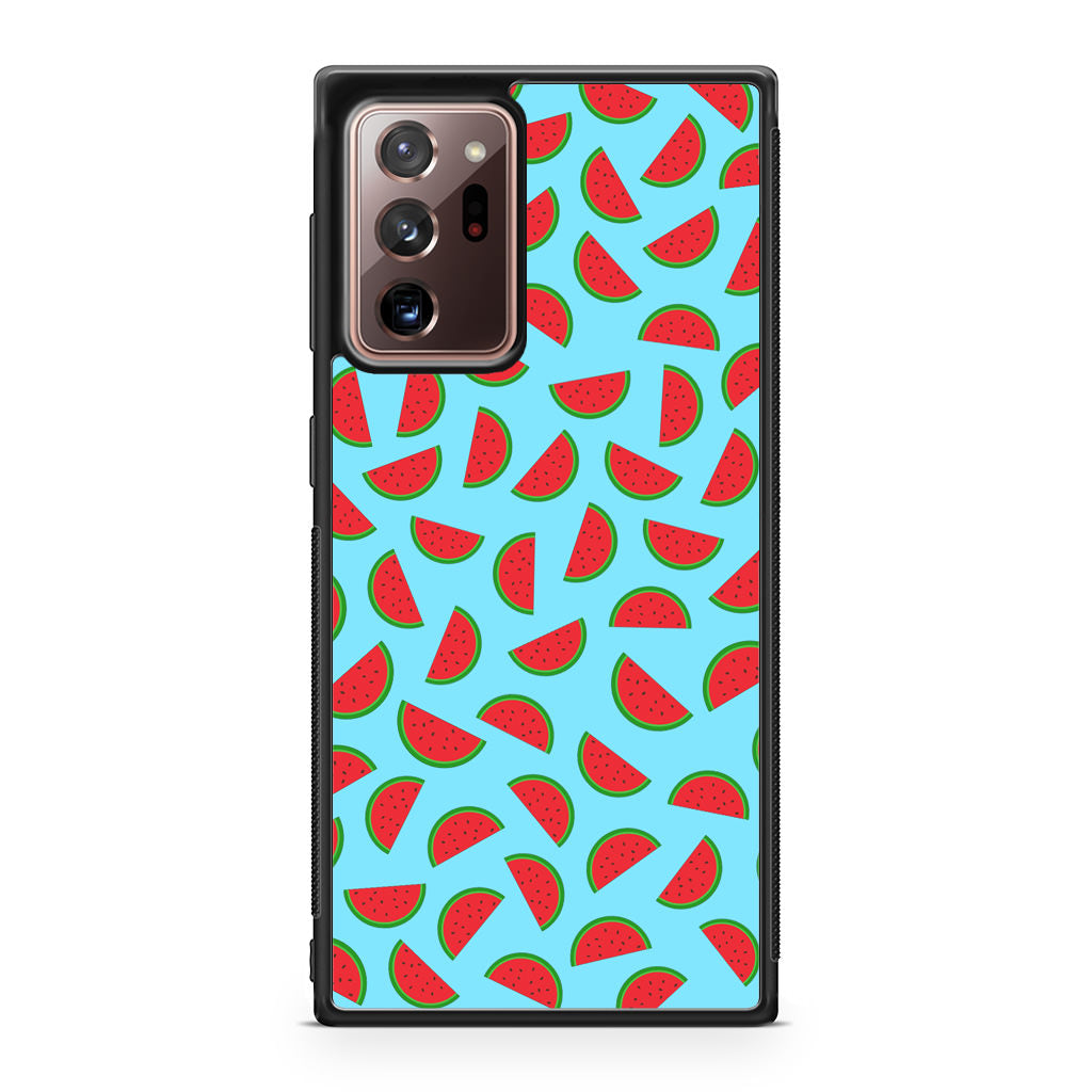 Watermelon Fruit Pattern Blue Galaxy Note 20 Ultra Case