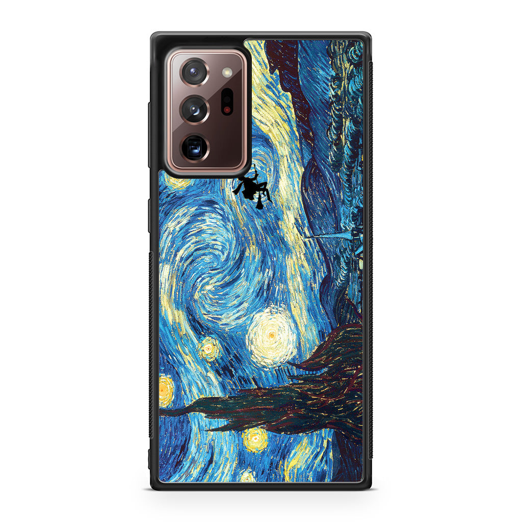 Witch on The Starry Night Sky Galaxy Note 20 Ultra Case