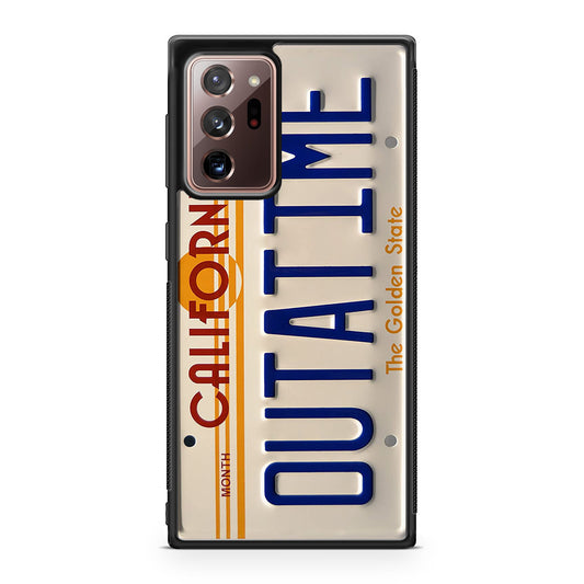 Back to the Future License Plate Outatime Galaxy Note 20 Ultra Case