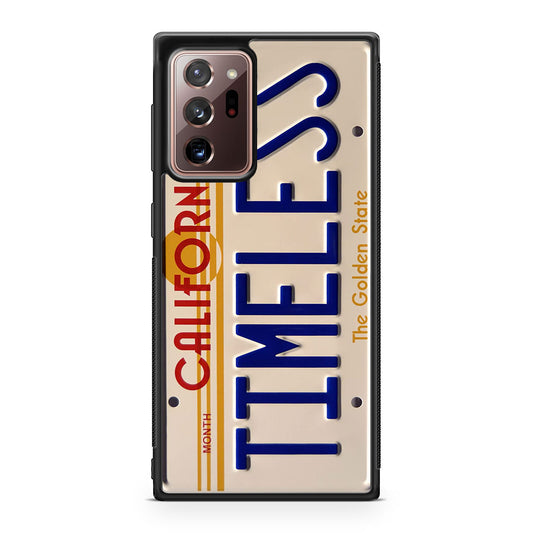 Back to the Future License Plate Timeless Galaxy Note 20 Ultra Case