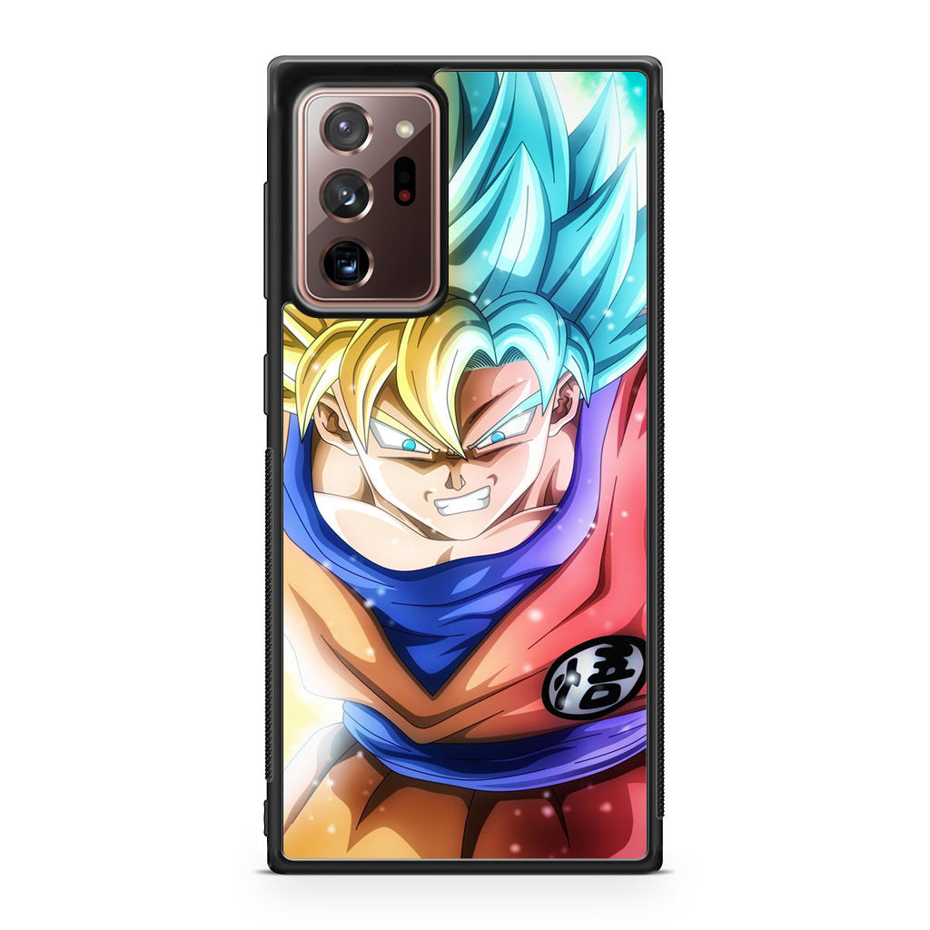 Goku SSJ 1 to SSJ Blue Galaxy Note 20 Ultra Case