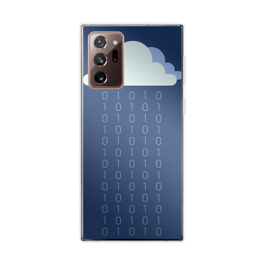 Abstract Binary Minimalist Galaxy Note 20 Ultra Case