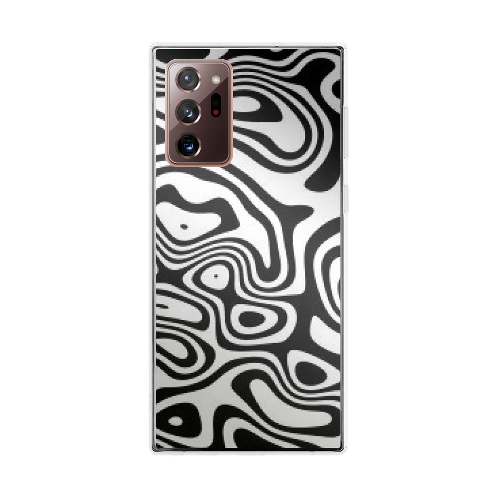 Abstract Black and White Background Galaxy Note 20 Ultra Case
