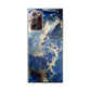 Abstract Golden Blue Paint Art Galaxy Note 20 Ultra Case