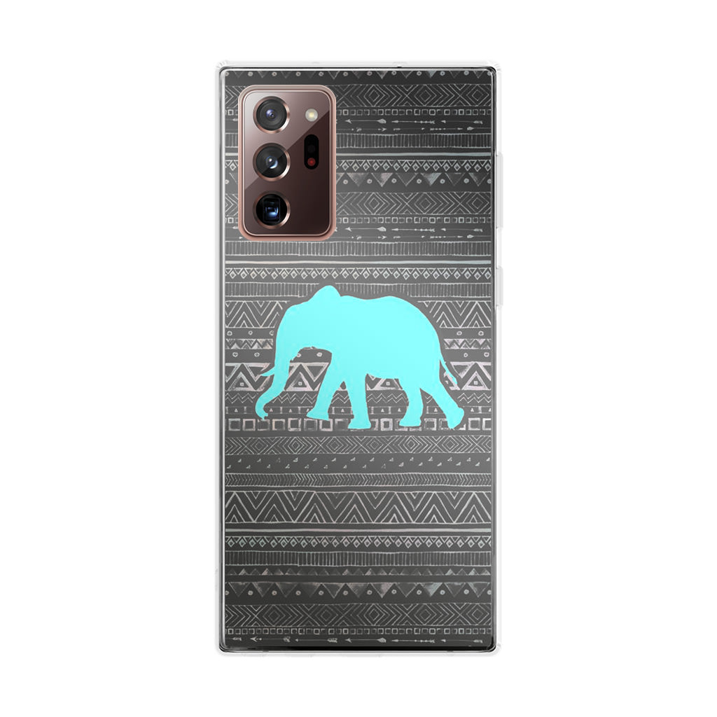 Aztec Elephant Turquoise Galaxy Note 20 Ultra Case