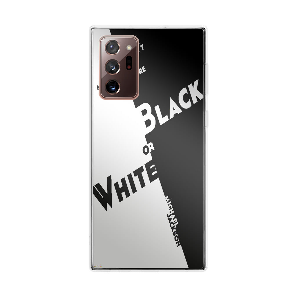 Black Or White Michael Jackson Galaxy Note 20 Ultra Case