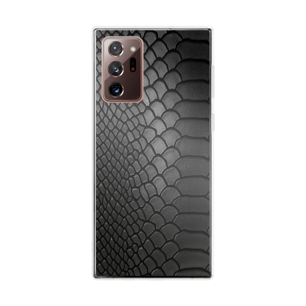 Black Snake Skin Texture Galaxy Note 20 Ultra Case