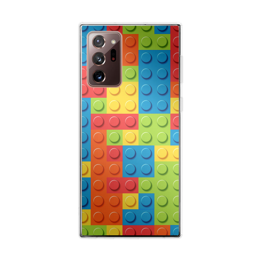 Blocks Rainbow Pattern Galaxy Note 20 Ultra Case