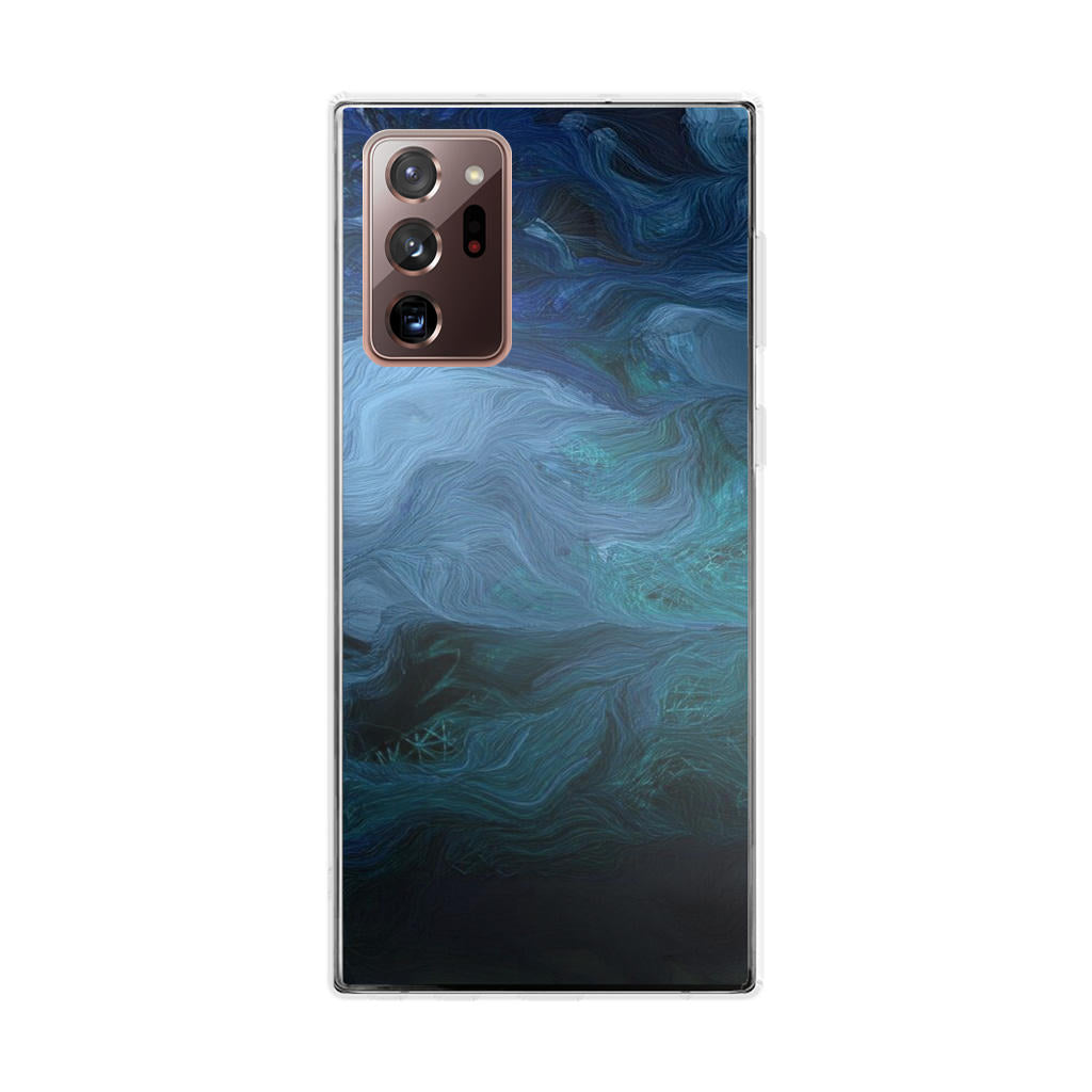 Blue Abstract Art Galaxy Note 20 Ultra Case