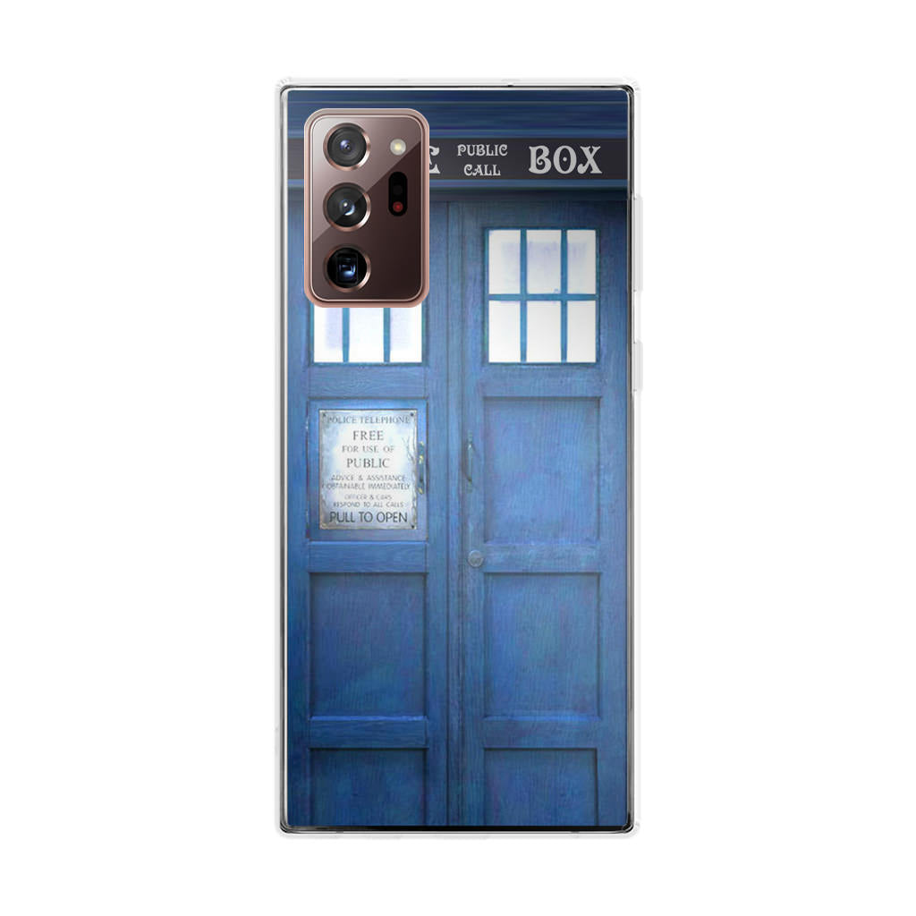 Blue Police Call Box Galaxy Note 20 Ultra Case