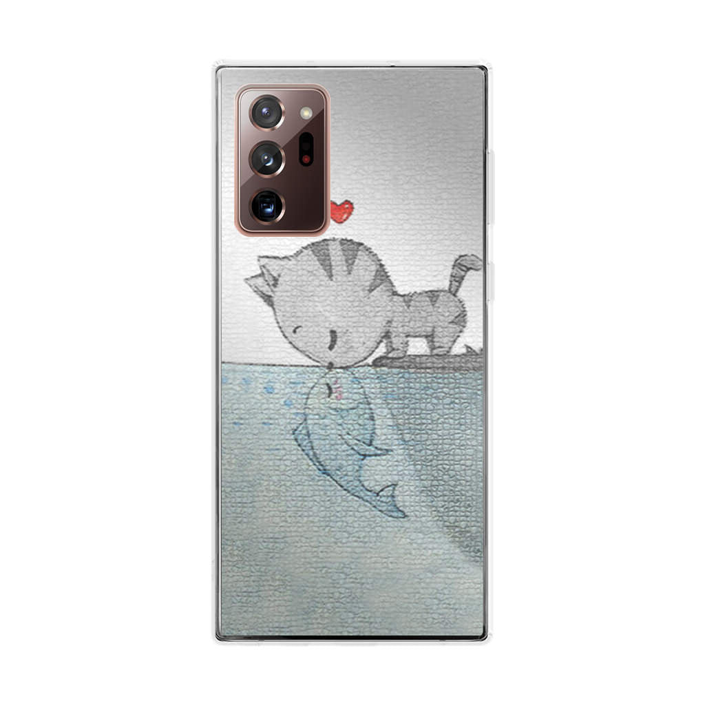 Cat Fish Kisses Galaxy Note 20 Ultra Case