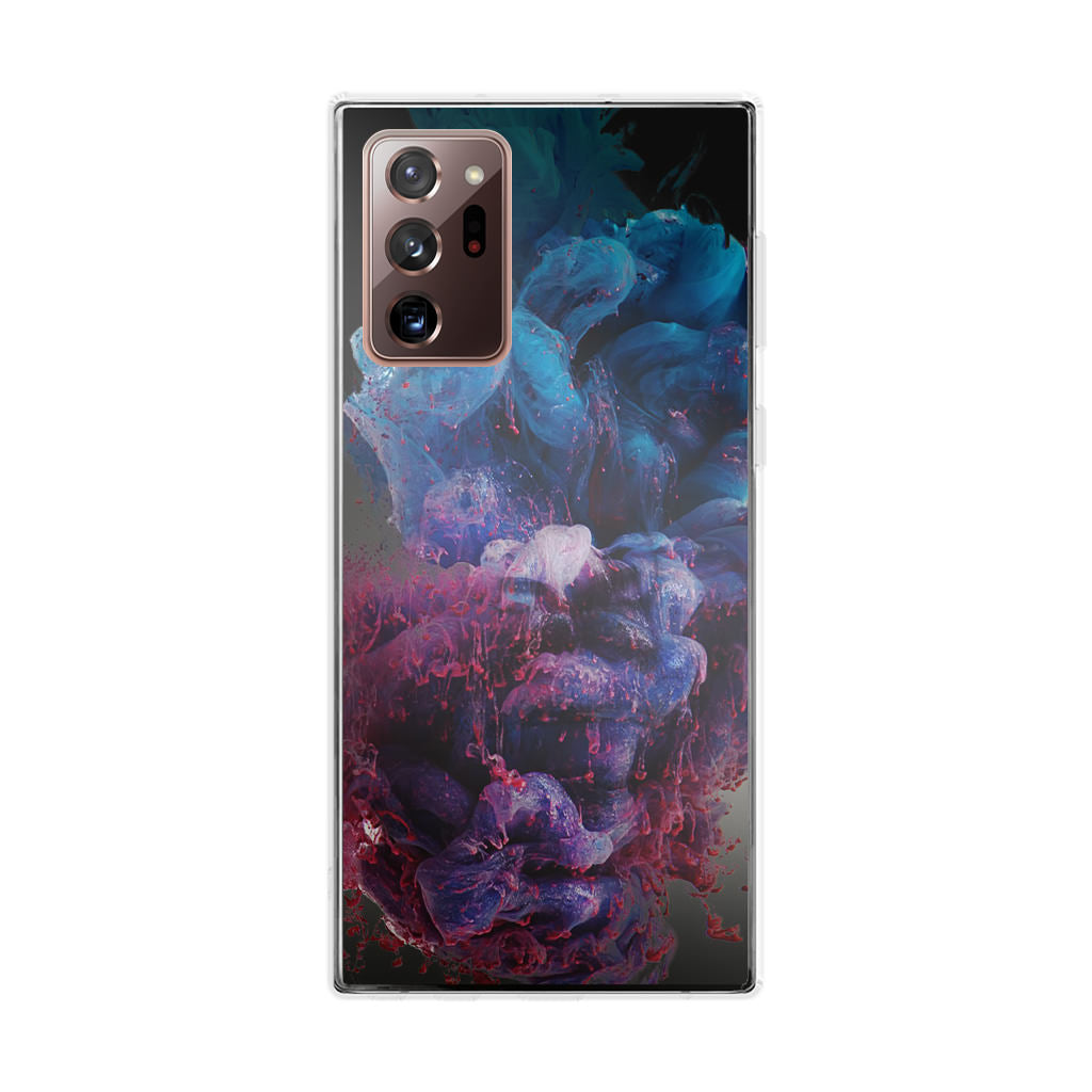 Colorful Dust Art on Black Galaxy Note 20 Ultra Case