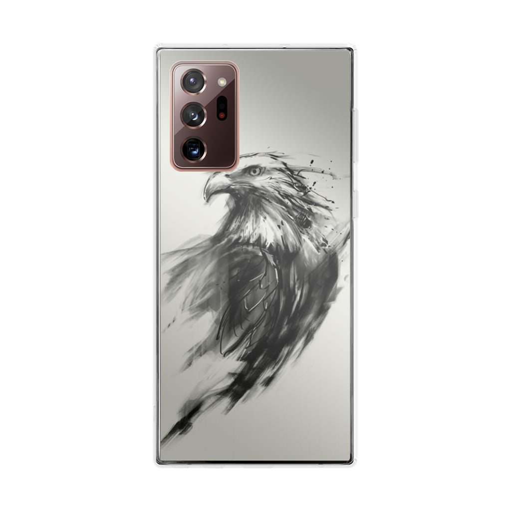 Eagle Art Black Ink Galaxy Note 20 Ultra Case